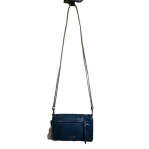 AURIELLE Two Tone Leather Crossbody Bag